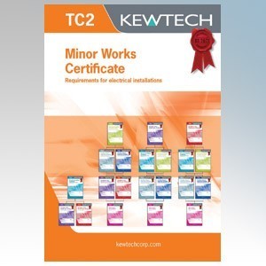 Kewtech TC2 Electrical Installation Minor Works Certificate Pad