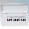CircPro MK Sentry Y8664SMET 18th Edition All Metal 12 Way (6 Useable Ways ) Pre-Populated Twin RCD Flexible Consumer Unit Wit...
