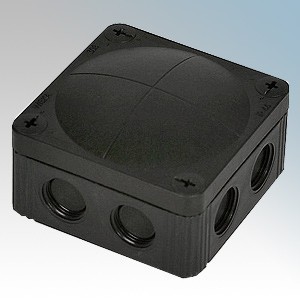 5 Wiska 308/5 Black IP66 Weatherproof Combi Terminal Junction Boxes & Glands 