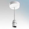 BG Electrical 666 White T2 Rated 6 inch Pendant Set With 661 Ceiling Rose & 720H Lampholder
