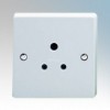 Crabtree 7047 Capital White Moulded 1 Gang Unswitched Shuttered Round Pin Socket 5A