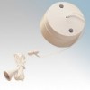 BG Electrical 802 White 2 Way Ceiling Switch With 1.5m Cord 6A