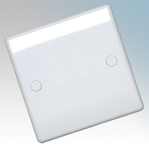 BG Nexus 894 1 Gang Blank Plate White Moulded Screw Cover Blanking Plate