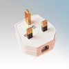 Shop4-Electrical A03 White 13A 3-Pin Plug With 3A Fuse