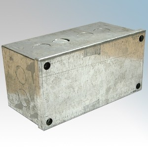 CED AB662G Galvanised Adaptable Box With Knockouts 150mm x 150mm x 50mm