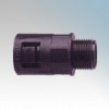 Adaptaflex AL21/M20/A/BL Adaptalok Black Nylon Type A Straight Fitting With Fixed External Thread & Locknut IP66 M20 21mm