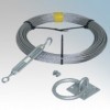 CED CWK30 Galvanised High Tensile Catenary Wire Kit With 30m Galvanised Catenary Wire, 4 x Wire Grips, 2 x Eye (Thimble), 1 x...
