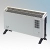 Dimplex DXC20 Contrast White/Graphite Grey Portable Convector Heater With Thermostat 2.0kW W:575mm x H:418mm x D:196mm