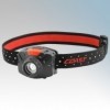 Coast Torches FL60 Black LED Head Torch With Wide Beam Angle, Adjustable Output, Comfort Strap & Batteries IPX4 400Lm - 55Lm