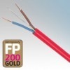 Prysmian FP2001.52C+ERED FP200 Gold Red 2 Core + Earth Fire Resistant Cable 1.5mm 100m Reel