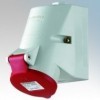 Mennekes 1557ZA Red Surface Mounting Socket With Top & Bottom Cable Entry IP44 3P+N+E 32A 400V