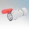 Gewiss GW62019H IEC309 Red Industrial Connector With Screw Terminal IP44 3P+E 32A 400V