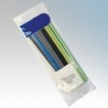 HSP12 Standard Grade 2:1 Shrink Ratio Heatshrink Pack With 3 x Lengths Each of Black/Blue/Brown/Grey/Green+Yellow Heatshrink ...