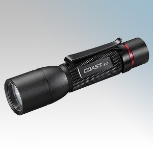Coast Torches HX5 Black Focusing LED Pocket Torch With Battery IPX4 130Lm L:145mm 