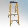 Greenbrook LAD4 Insulated Fibreglass 3 Tread Step Ladder With Multifunctional Top - Height 4ft : 1.14m - Weight 6.1kg