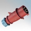 Mennekes 3 AM-TOP Red Industrial Plug With Screw Terminals 3P+N+E IP44 16A 400V