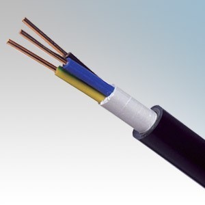 NYYJ2.5-3C NYY-J Black 3 Core Circular PVC Insulated / PVC Sheathed Power & Control Cable 2.5mm  (priced per metre)