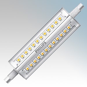 Philips 57879700 CorePro LEDcapsule MV Clear Warm White 2700K Dimmable LED R7s Capsule Lamp 1600Lm 14W G9 240V Dia:28.5mm x L:118mm