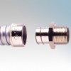 Adaptaflex S20/M20/A Nickel Plated Brass Type A Straight Fitting Fixed External Thread For Type S Flexible Conduit IP40 M20 20mm