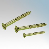 Brass Countersunk Slotted Woodscrews