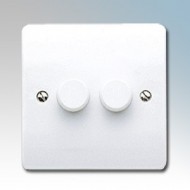 White Moulded Dimmer Switches